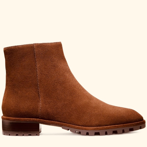 Stuart Weitzman MAELIE BOOTIE suede size 6.5 color COFFEE - Picture 2 of 9